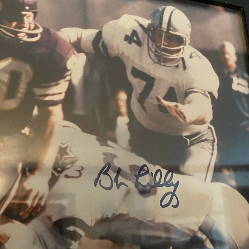 Bob lilly authographed photo
